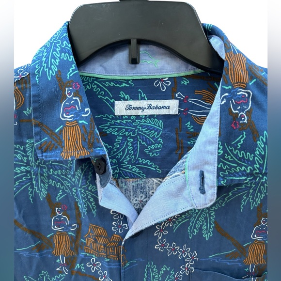 Tommy Bahama Men’s Hula Hideaway Short Sleeve Silk Button-Up Shirt Medium‎ - Picture 3 of 9